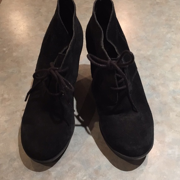 Cole Haan suede wedge ankle boots (sz 6 1/2) - Picture 1 of 11